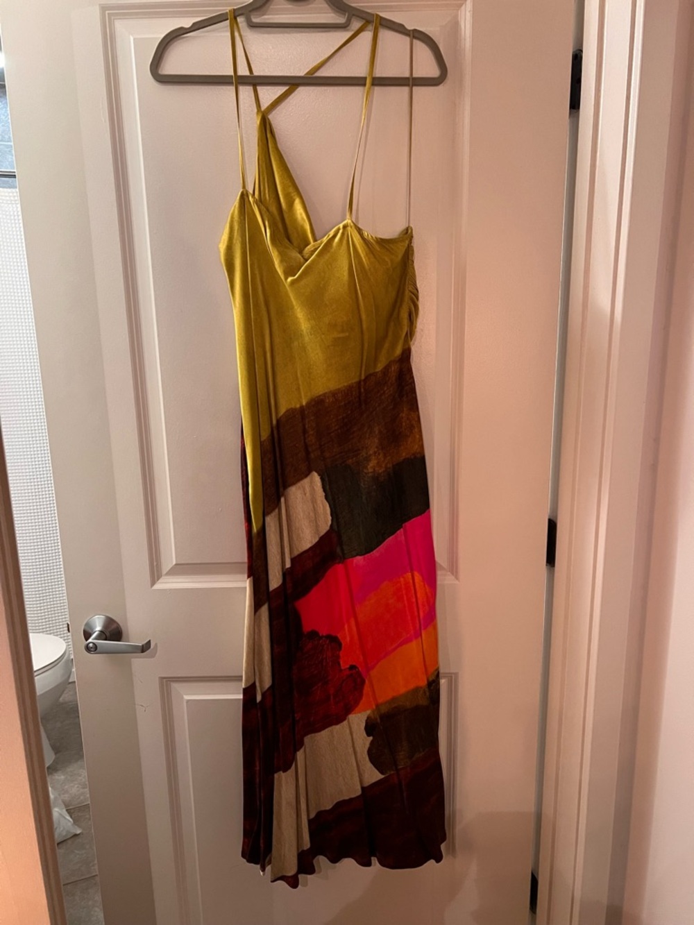 Yellow Multi-Accent Strappy Maxi Dress